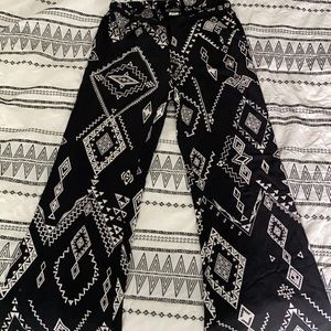 Boho light flare leg pants